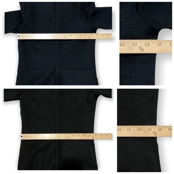 COS Textured Short Sleeve Black Dress Size XS - Picture 9 of 10